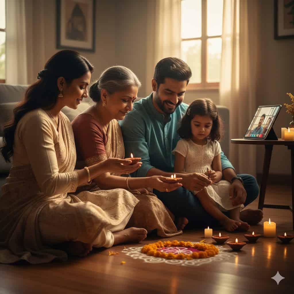 Celebration of Hindu tradition with intention